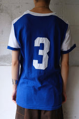 70’s numbering logo T-shirt (BLUE/3)