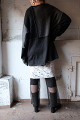 gold lame mesh leggings