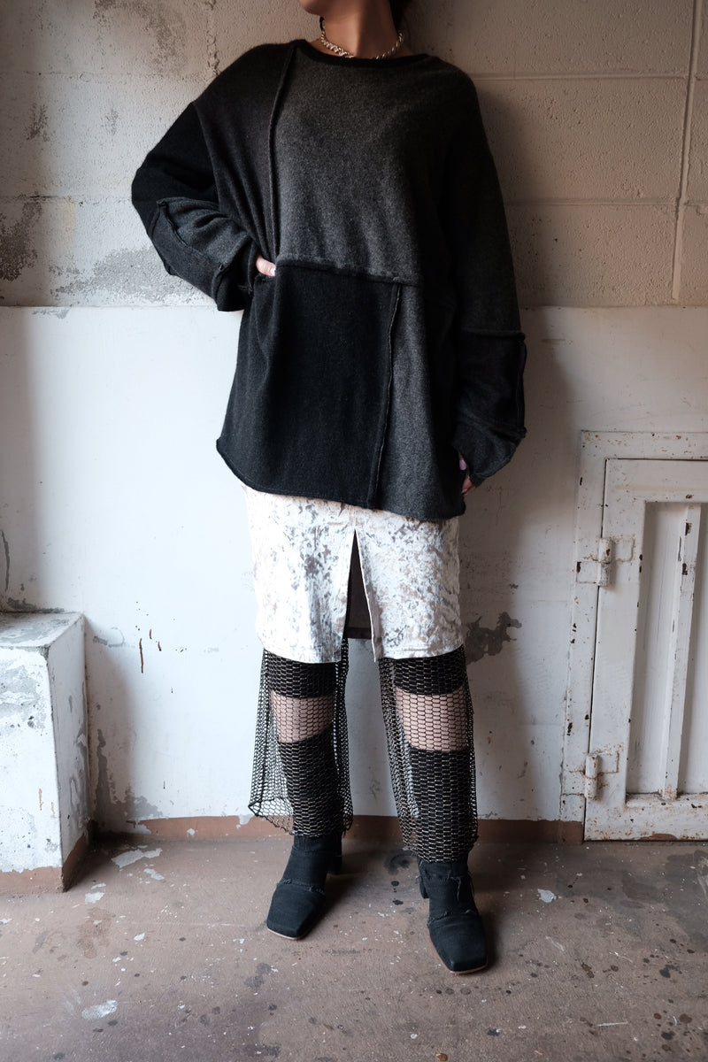 gold lame mesh leggings