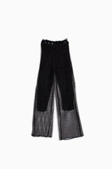 gold lame mesh leggings